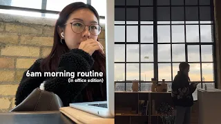 my 6am morning routine for work in the city!