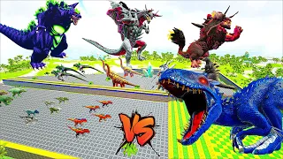 GODZILLA & KONG vs Evolution of PYTHON Swallow All: Tyrannosaurus,Indominus Rex vs Spinosaurus -ARBS