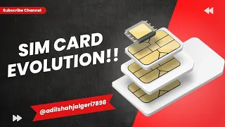 Sim card evolution from standard sim to e sim | sim card | sim card types [1991 - 2022]