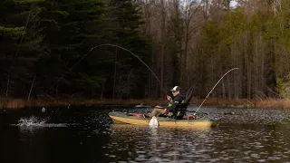 INCREDIBLE Kayak FLY FISHING For SOLID RAINBOW TROUT!!!