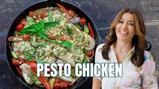 20 Minute Pesto Chicken with Vegetables