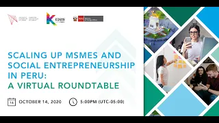 Scaling up MSMEs and Social Entrepreneurship in Peru: A Virtual Roundtable