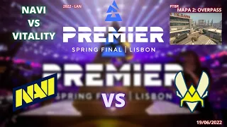 NAVI VS VITALITY - OVERPASS (MAPA 2) (MD3)(PTBR) - BLAST PREMIER SPRING FINAL 2022