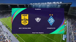 Aris Thessaloniki vs Dynamo Kyiv (10/08/2023) UEFA Europa Conference League PES 2021