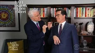 Steve Martin Teaches Stephen Colbert How To Comedy