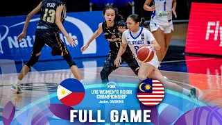 Philippines v Malaysia | Full Basketball Game | FIBA U16 Women's Asian Championship 2023 - Div. B