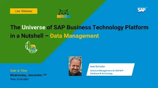 The Universe of SAP Business Technology Platform in a Nutshell – Data Management