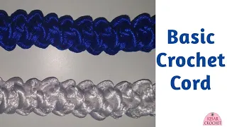 Basic Crochet Cord (right-handed version) #crochettutorial #21 #DIY