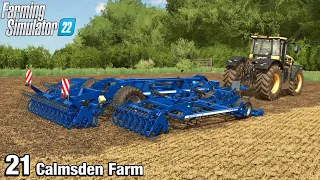 TRYING OUT THIS CULTIVATOR  - Farming Simulator 22 FS22 Calmsden Farm Ep 21