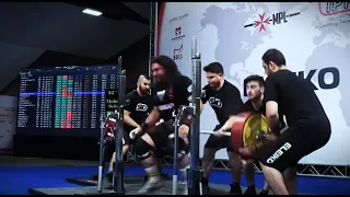 IPF World Open Powerlifting Championship 2023 MALTA all squat saves from Turkish Spotter Team