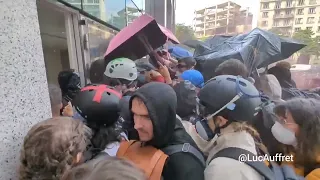 Climate Protesters Break into French Finance Company Headquarters