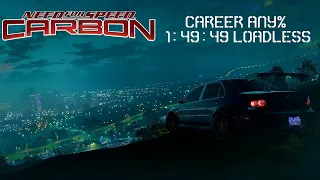 Need For Speed: Carbon Speedrun in 1:49:49 Loadless