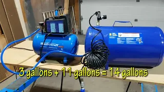 How to add tank on a small air compressor