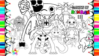 Garten of BANBAN 3 Coloring Pages/ Color ALL Monsters Full Gameplay/ Warriyo - Mortals [NCS Release]