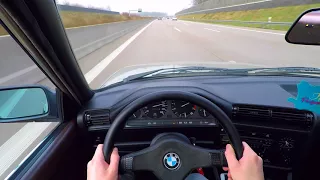 BMW E30 318i Autobahn Top Speed