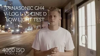 V-LOG L VS CINE D - Low Light Test - Panasonic GH4