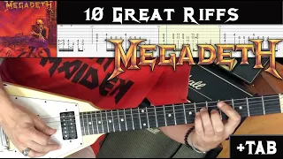 10 Great Megadeth Riffs + TAB