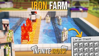 Minecraft EFFICIENT Iron Farm 1.20.2 - NEW - 20+ Stacks PER HOUR!