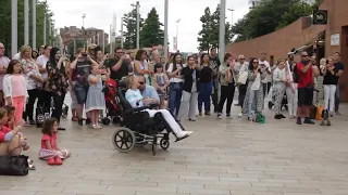 Flash Mob - Singing "Just the way you are" on anniversary (HD) 🎵💃🏽