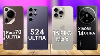 Huawei Pura 70 Pro Vs iPhone 15 Pro Max Vs Samsung Galaxy S24 Ultra Vs Xiaomi 14 Ultra