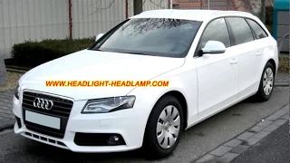 Audi A4 S4 RS4 B8 Headlight Plastic lens Cover Lenses Replacement