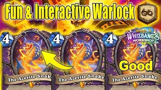 NEW Snake Warlock Is The Best Most Fun & Interactive Design At Whizbang's Workshop | Hearthstone