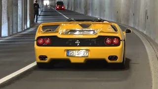 Hypercars In A Tunnel! - Ferrari F50, Koenigsegg Regera, Zonda, Chiron Sport, Zenvo TSR-S, Huayra