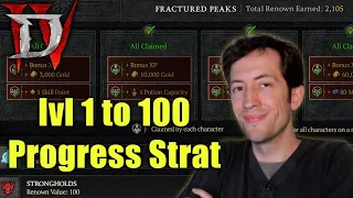 How to progress to level 100 efficiently - What to do after Campaign, how to get to Endgame Diablo 4