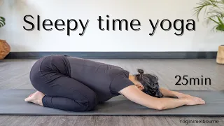 Sleepy time yoga | 25min | destress & unwind