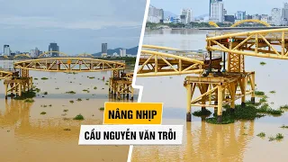 Sửng sốt nhìn cầu Nguyễn Văn Trỗi bất ngờ nâng nhịp sau cơn bão số 5