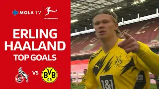 Bundesliga | Erling Haaland Top Goals Versus 1. FC Köln