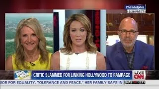 Critic slammed for linking Hollywood to shooting rampage.
