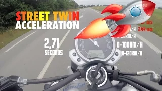 Triumph Street Twin 0-100 km/h 0-60 mph Acceleration