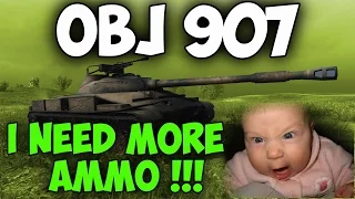 Object 907 - out of ammo - 10K DMG - 9 Kills - World of Tanks