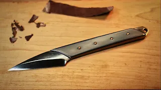 Knife Making - Kiridashi with Anodized Handle