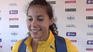 Angelica Bengtsson (SWE) after winning Pault Vault in 4m57