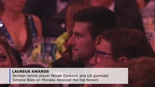 Djokovic, Simone Biles garner top honors at Laureus gala