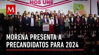Morena presenta a sus precandidatos para las elecciones 2024