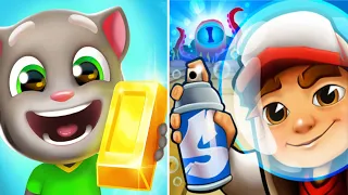 SUBWAY SURFERS VS TALKING TOM - MOBILE GAMEPLAY #6