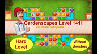 Gardenscapes Level 1411 - No Boosters