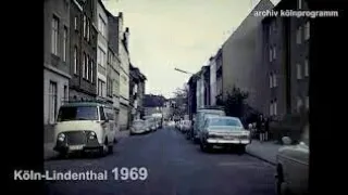Köln 1969 - Lindenthal - Buchforst - Deutz - Klettenberg - Autofahrt - early dashcam
