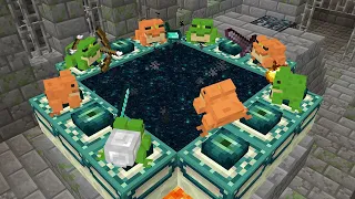 Minecraft FROGS Beat The GAME!