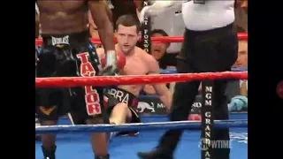 BRITISH HEART carl froch suffers his first knock down then?