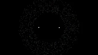 1000 Asteroids in a Binary Star System | N-Body Problem | Physics Simulations