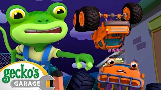 Big Monster Truck Fix | Gecko the Mechanic | Vehicle Repair Cartoons | Buses, Trucks and Cars