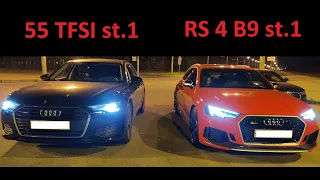 Audi A6 55 TFSI st.1 vs Audi RS4 B9 st.1 vs. Audi A6 C7 st.1+