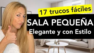 ✅ Mejores trucos para SALAS PEQUEÑAS  - 17 Tips para decorar una SALA pequeña