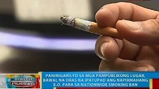 Paninigarilyo sa mga pampublikong lugar, bawal na oras na ipatupad ang nationwide smoking ban