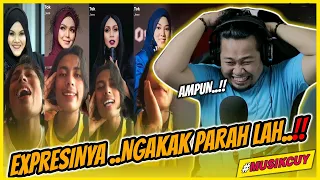 EXPRESINYA 😂..‼️ AMSYAR LEE - TIK TOK - TIRU SUARA ARTIS | REACTION