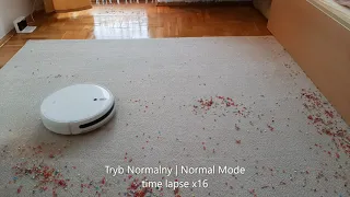 *Time Lapse x16* | turbo/quiet/normal mode | Xiaomi Mi Robot Vacuum Mop 1C - "confetti mess"